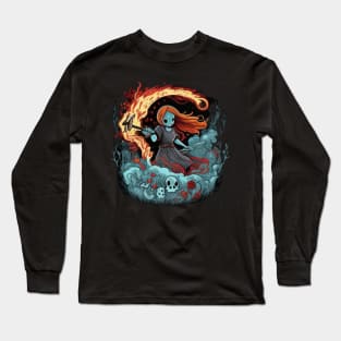 Catoon witch Long Sleeve T-Shirt